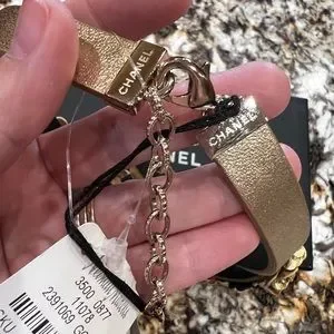 CHANEL | Accessories | Chanel Gold Flowers Leather Belt 